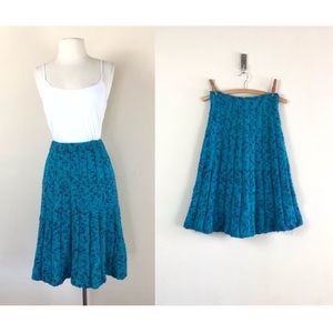 vintage 60s boucle knit sweater skirt aline knit textured skirt boho hippie mod